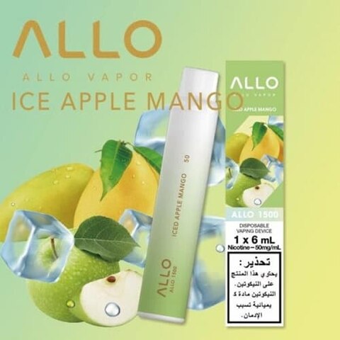 Allo 1500 Puffs Ice Apple Mango Disposable Vape