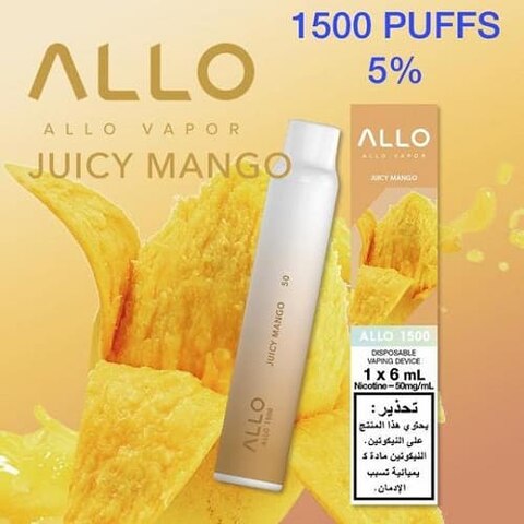 Allo 1500 Puffs Juicy Mango Disposable Vape