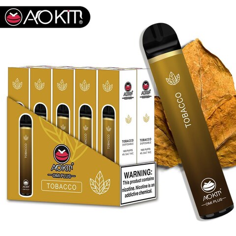 AOKIT Omi Plus Disposable 1600 Puffs 4% - Tobacco