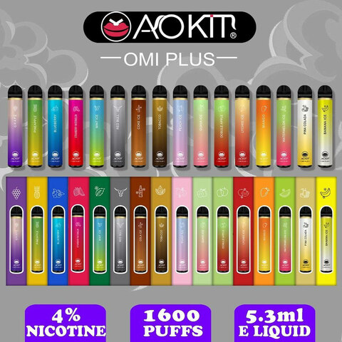 AOKIT Omi Plus Disposable 1600 Puffs 4%