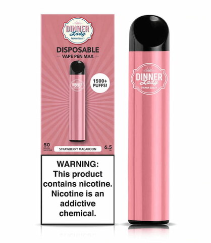 Dinner Lady Strawberry Macaroon Disposable Vape MAX