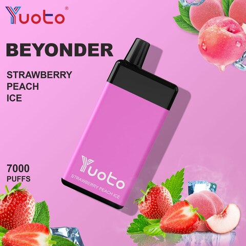 Yuoto Beyonder Strawberry Peach Ice Disposable Vape