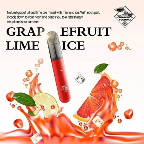 Tugboat V4 Grapefruit Lime Ice Disposable Vape