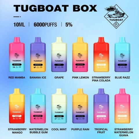 Tugboat Box 6000 Puffs Disposable Vape
