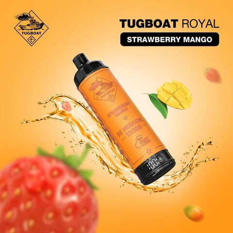 Tugboat Royal Strawberry Mango Dtl 13000 Puffs Disposable Vape