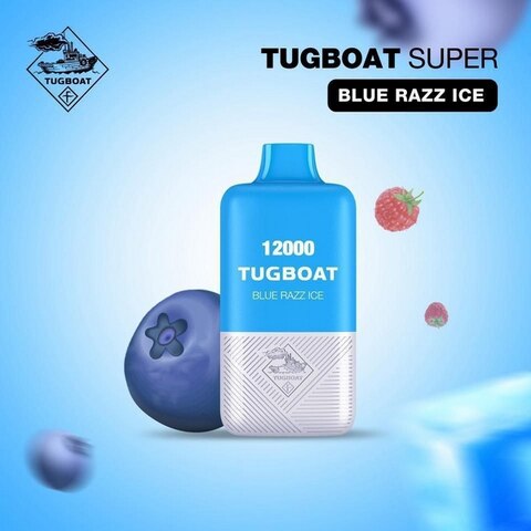 Tugboat Super Blue Razz Ice Disposable Vape