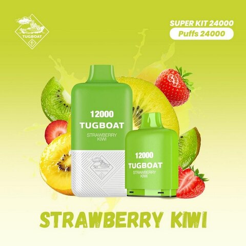 Tugboat Super Kit 24000 Puffs Strawberry Kiwi