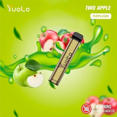 Yuoto XXL Two Apple Disposable Vape (2500 Puffs)