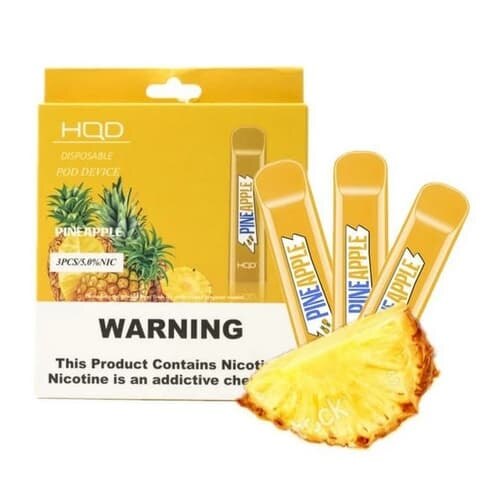 HQD Cuvie 300 Puffs Disposable Vape - Pineapple (3 pieces) 2
