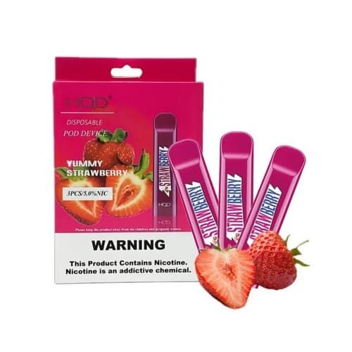 HQD Cuvie 300 Puffs Disposable Vape - Strawberry (3 pieces) 2