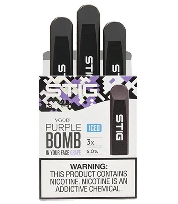 Stig VGOD Purple Bomb Iced Disposable Vape