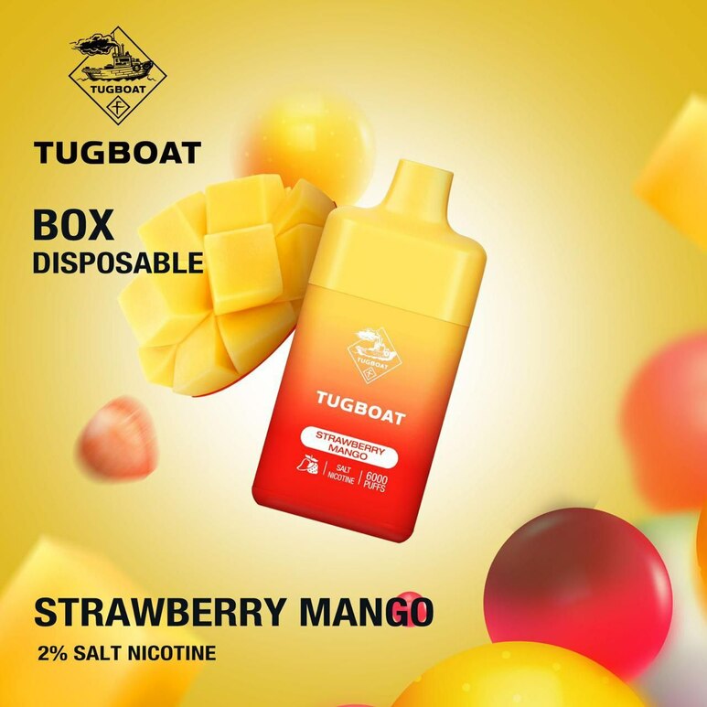 Tugboat box 6000 puffs Strawberry Mango