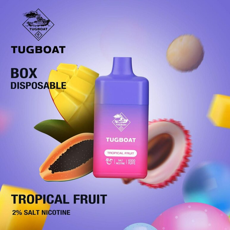 Tugboat box 6000 puffs Tropical Fruit