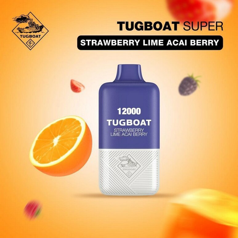 Tugboat Super Strawberry Lime Acai Berry Disposable Vape