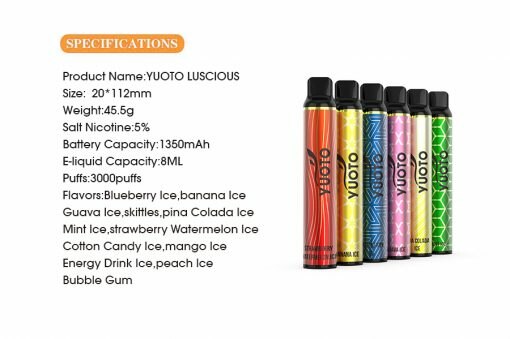 Yuoto Luscious 3000 Puffs Disposable Vape 4