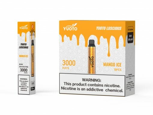 Yuoto Luscious Mango Ice 3000 Puffs Disposable Vape 2